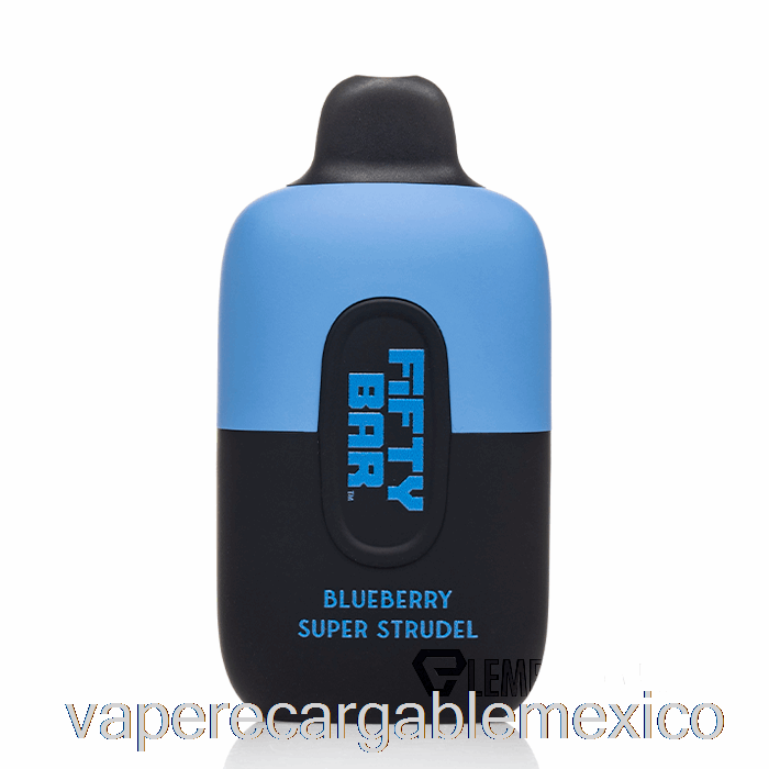 Vape Recargable Cincuenta Bar 6500 Desechables Super Strudel De Arándanos